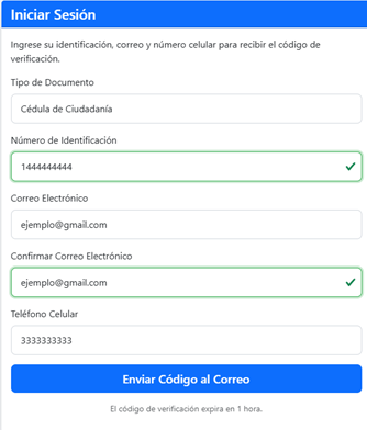Iniciar sesion