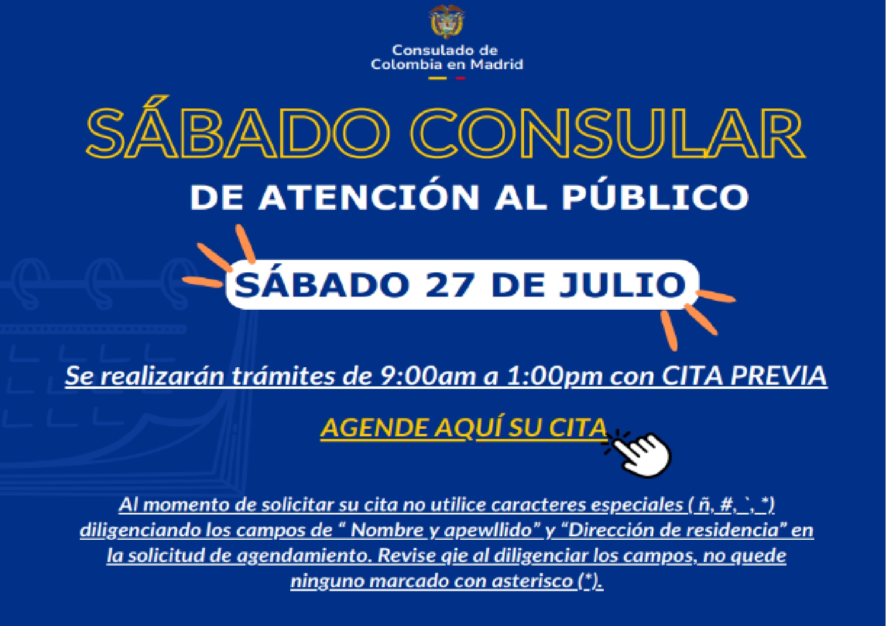 Sabado Consular en julio de 2024 en Madrid