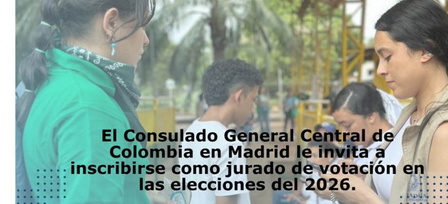 Inscríbase como jurado en las elecciones de 2026 que se desarrollarán en Madrid, Lugo, Albacete y Valladolid