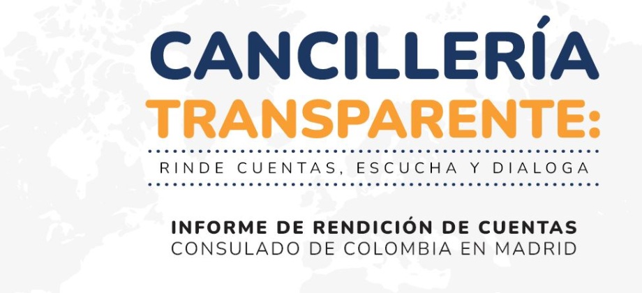 Consulado de Colombia en Madrid invita a la Rendición de Cuentas 2024 - 2025 el 9 de diciembre de 2025