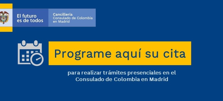 Programe aquí su cita para hacer los trámites en el Consulado de Colombia 