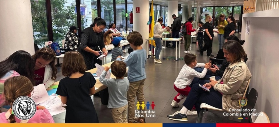 Consulado de Colombia en Madrid y el Instituto Caro y Cuervo realizan taller de colombianismos con niños y familias