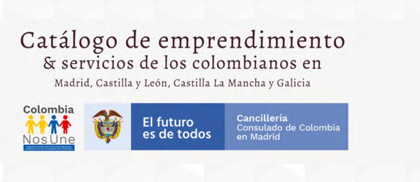 Consulado de Colombia en Madrid publica el Catálogo de emprendimiento y servicios de los colombianos en Madrid, Castilla y León, Castilla la mancha 
