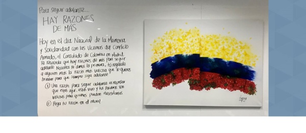 El Consulado de Colombia en Madrid invita a la actividad “Para seguir adelante, hay razones de más”, en el marco de la conmemoración del 9 de abril ‘Día Nacional de la Memoria y Solidaridad con las Víctimas’